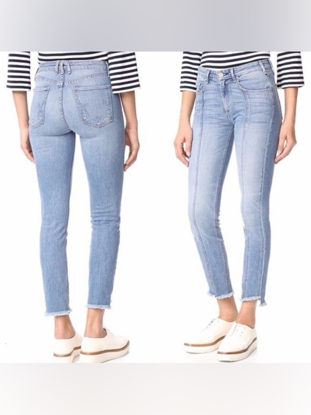 McGuire Denim Valletta High Rise Straight Leg Light Wash Jeans